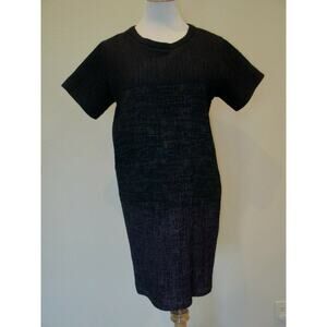 WHIT NY Dress Short Sleeve Ombre Crinkle - size Large- EUC